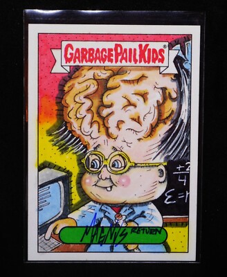 GPK 2016 Series 2 Prime Slime Trashy TV Magnus RETURN AP SKETCH Card OS1 27 16S2