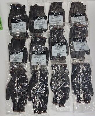 12 Pairs G-Tek ONX 33-B125/L Seamless Knit Nylon Glove Polyurethane Coated