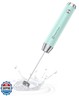 Maestri House Rechargeable Milk Frother, LunaFro NS Handheld Electric Foam Maker Waterproof Detachable Stainless Steel Whisk Drink Mixer Foamer for Lattes, Cappuccino, No Stand