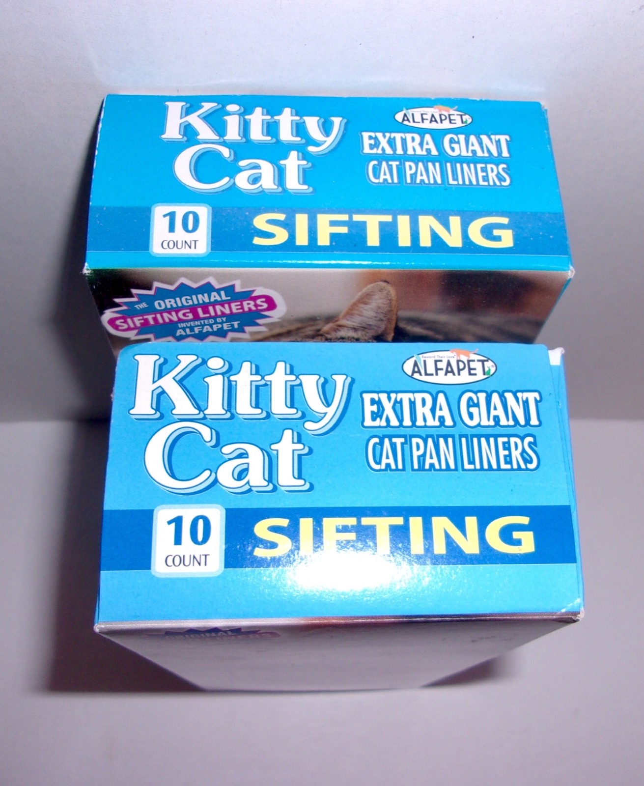 Alfapet Kitty Cat Sifting Pan Liners 10 Count 2 Packs Extra Giant 40