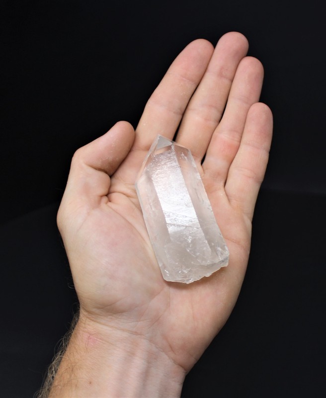 Clear Quartz Crystal Point (3" - 4") Natural Wand Specimen,