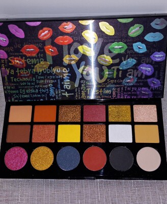 KleanColor Twinkly Love Eyeshadow Palette 18 shades