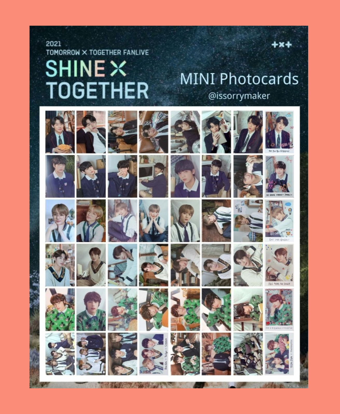 TXT ボムギュFANLIVE 3/8日本盤 MOAZONE トレカ 2枚