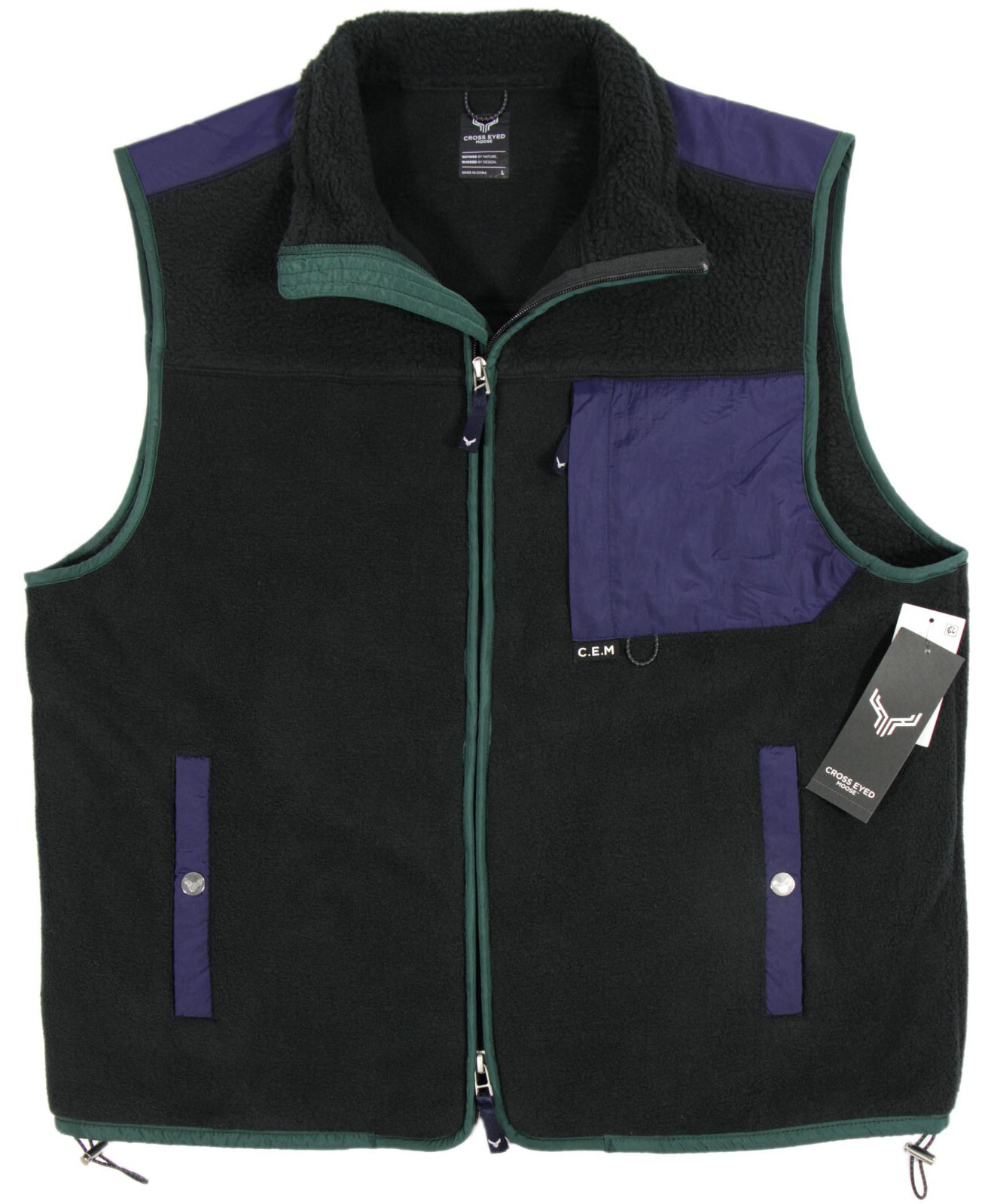 【hyke】fleece cropped vest FAUX SHEARLING CROPPED VEST ファーシャーリングクロップトップ