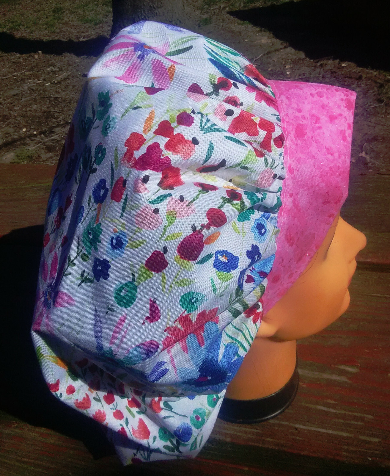 WILDFLOWERS Surgical Scrub Hat Cap Bouffant Women Ladies Medical Veterinary OR