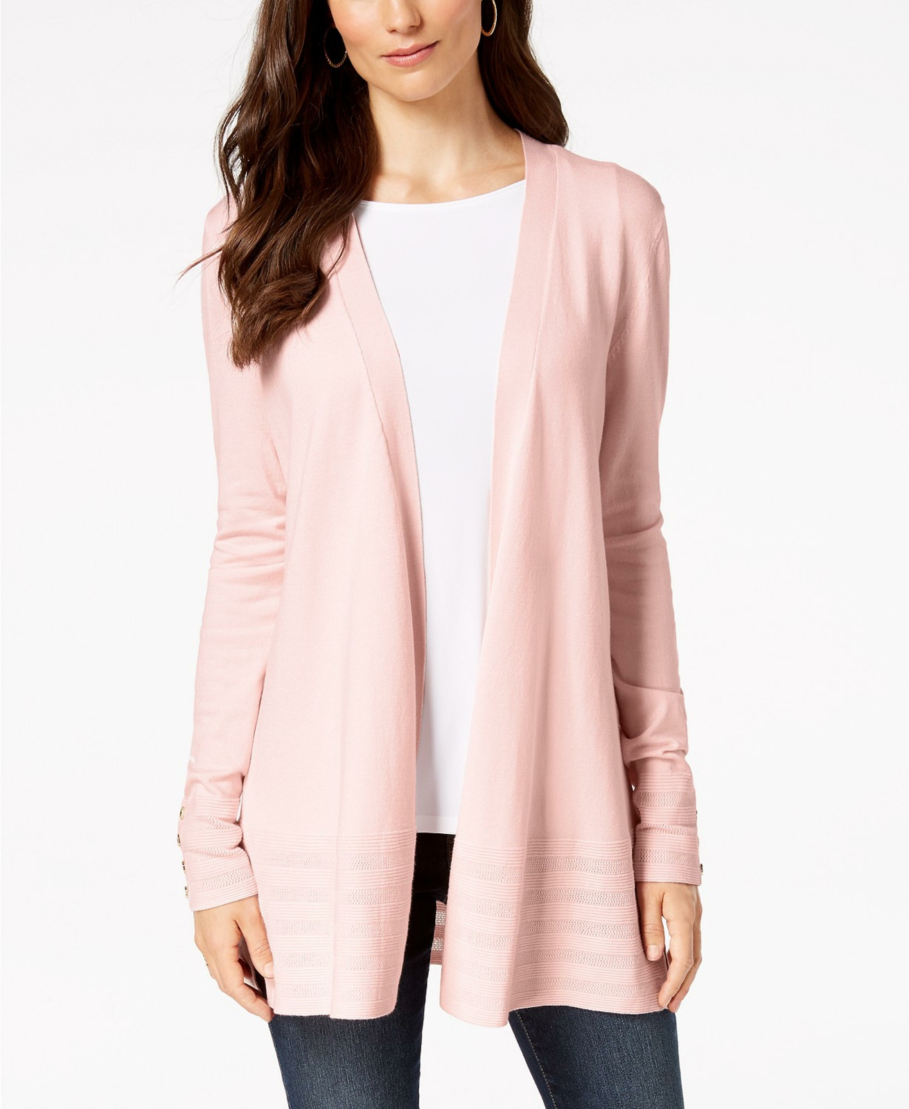 charter club open front cardigan