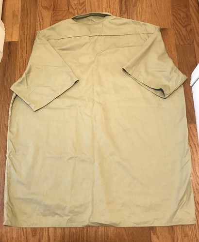 Men’s Dickies Khaki Short Sleeve Button Down Work Shirt Size 3XL