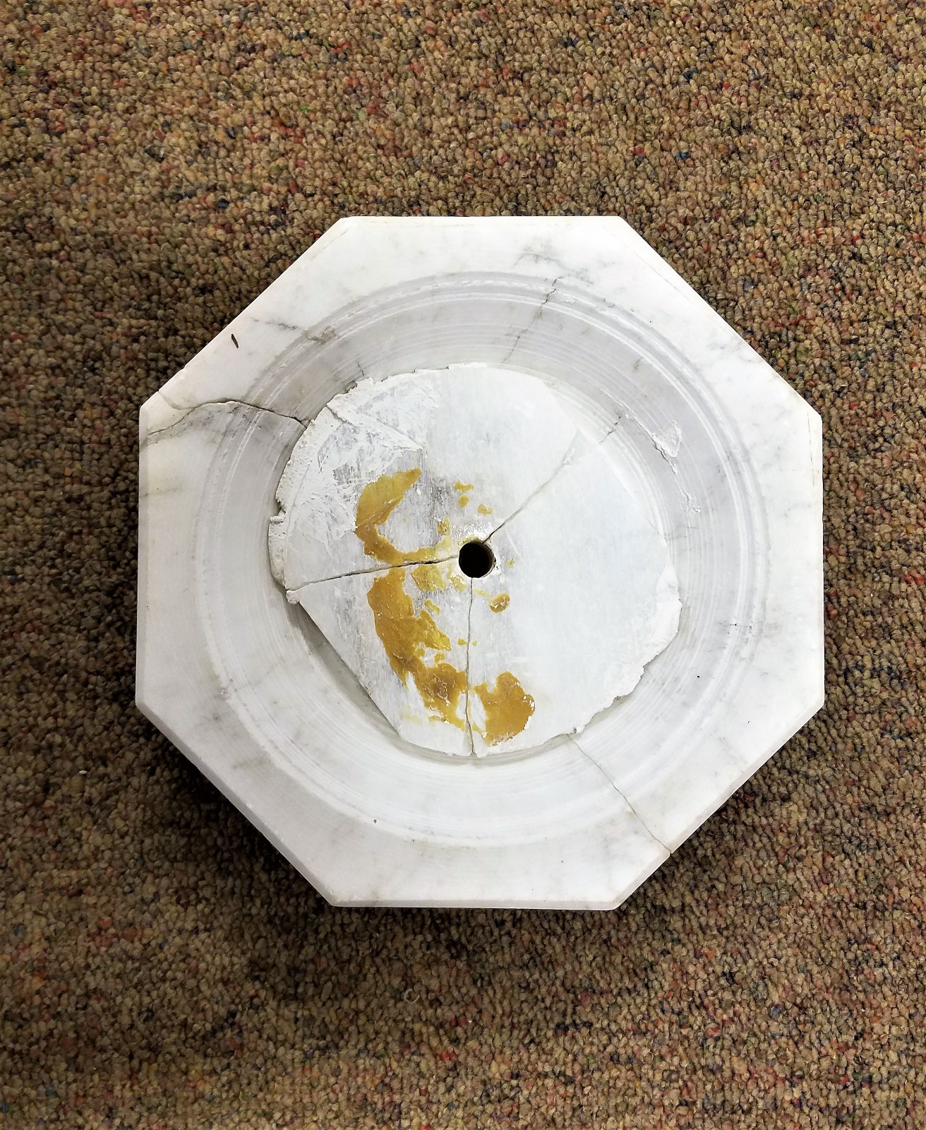 Alabaster Pedestal Statue Column Plant Flower White Stand 36