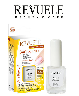 Revuele Nail therapy Express Drying Protective Coat Glossy Shine 3-in-1 Complex