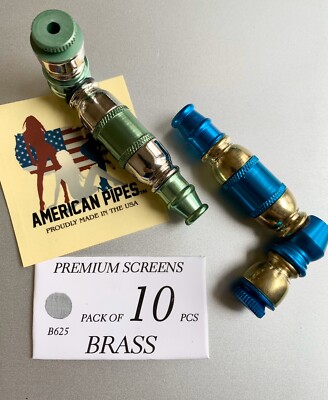 (((2 PCS)))3  americanpipes Mini Tobacco Smoking Pipe With A Pack Of  Screens