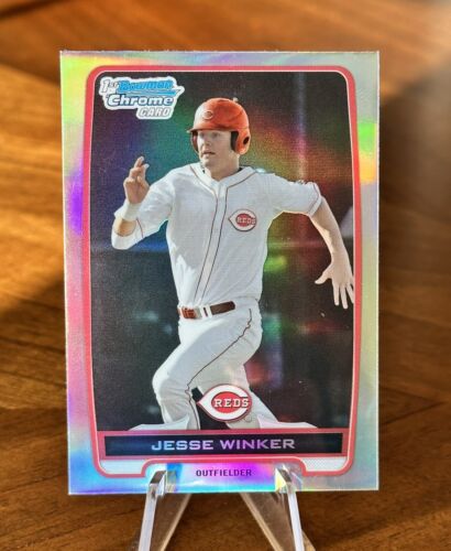 2012 Bowman Chrome Refractor #BDPP8 Jesse Winker Rookie Card RC. rookie card picture
