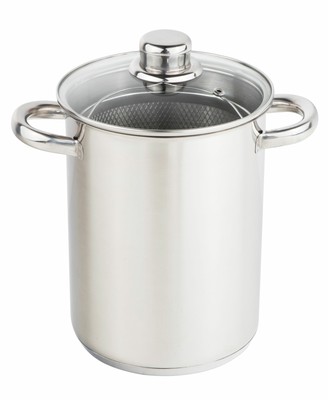 Edelstahl Spargeltopf - 16cm x 21 cm - Nudeltopf Gemüsetopf Spargel Koch Topf