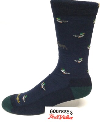 Darn Tough Men's 6094 Eclipse Duck Duck Moose Crew Lightweight Lifestyle Sock 