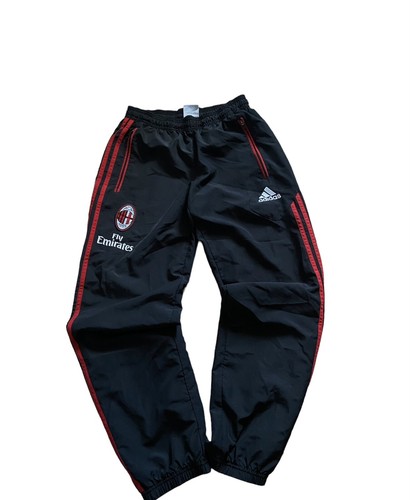 Adidas AC Milan Vintage Track Pants Soccer Sweatpants Black Adidas AC Milan Vintage Track Pants Soccer Sweatpants Black