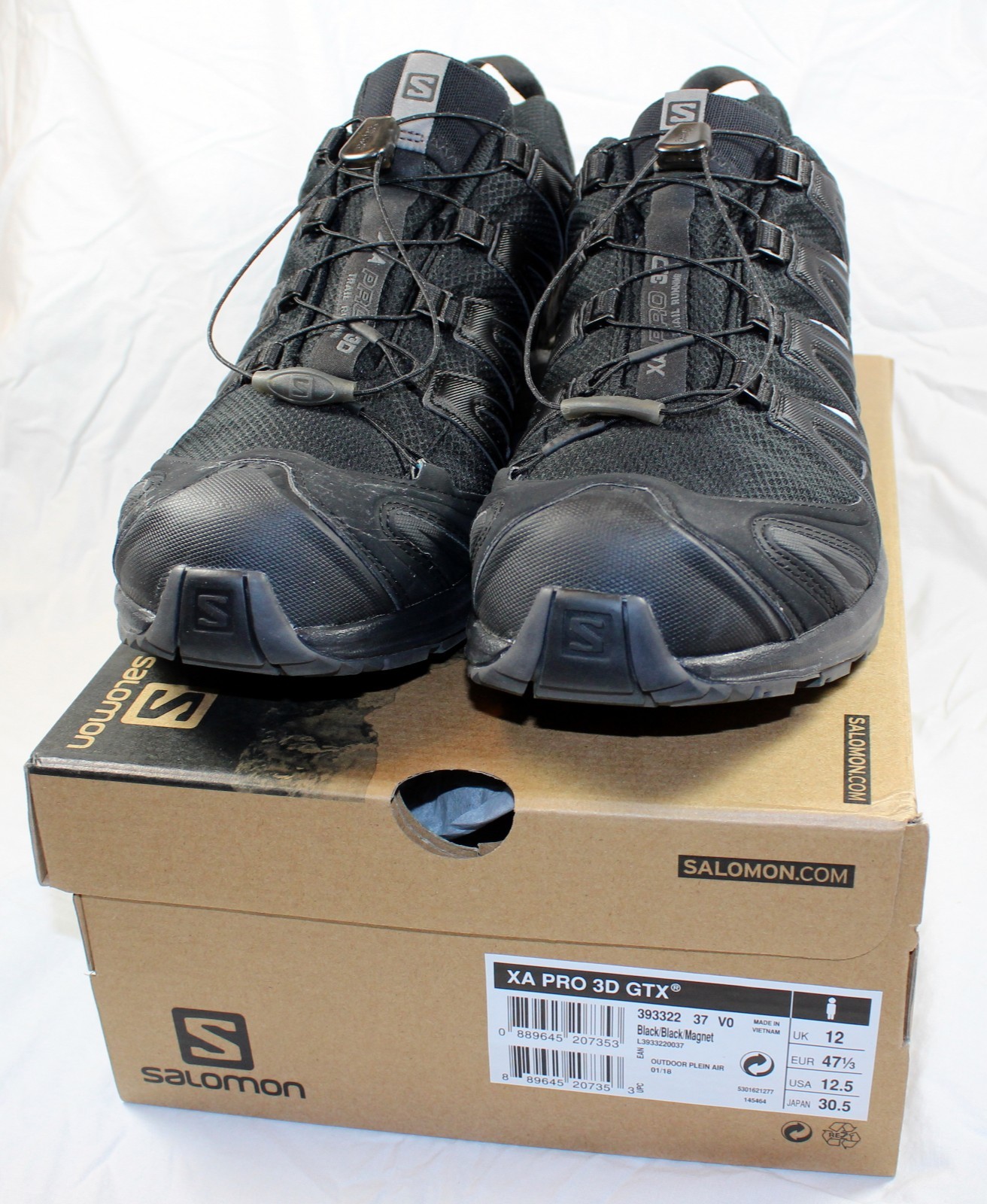 salomon black sneakers