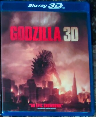 Godzilla (Blu-ray + 3D + DVD + Digital Copy, 2014, 3-Disc Set) Bryan Cranston