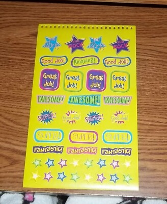 Wow words praise 40+ stickers. (ltgrn)