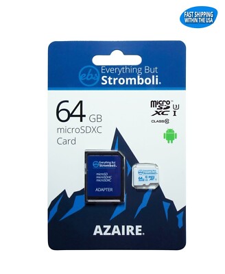 64GB Micro SDXC Azaire U3 Memory Card for Samsung Galaxy S10 S10e S10+ Plus S9