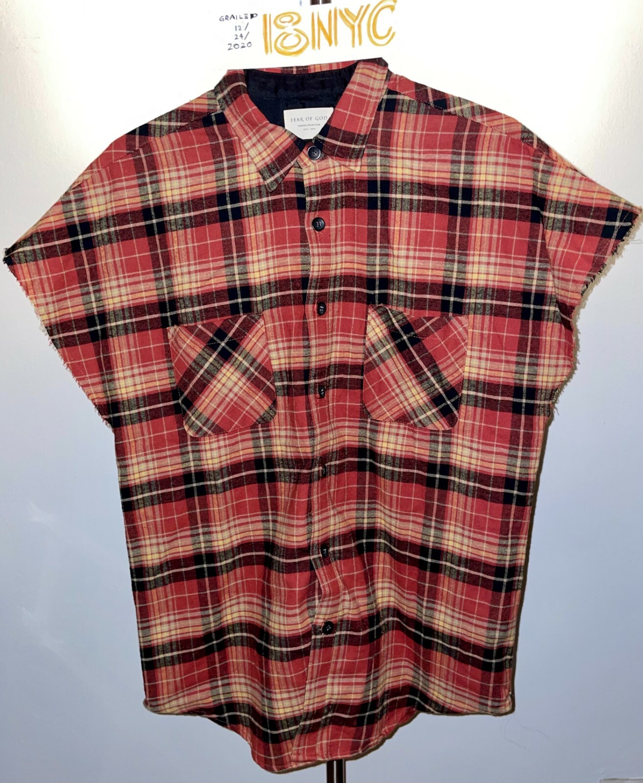 FEAR OF GOD SSENSE限定 フランネルシャツ オレンジS | tspea.org