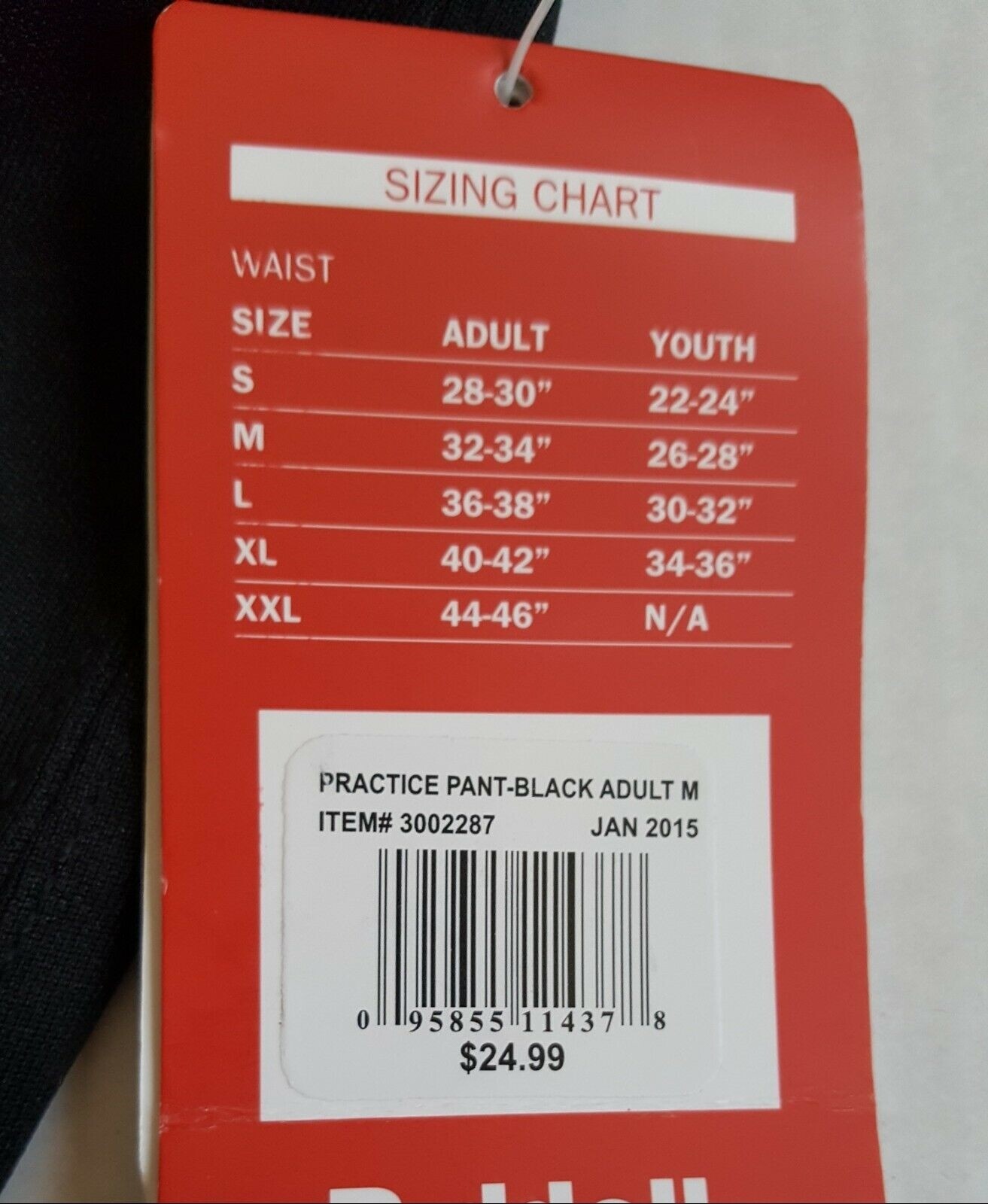 Riddell Integrated Knee Practice Pant Black Adult Medium Football New