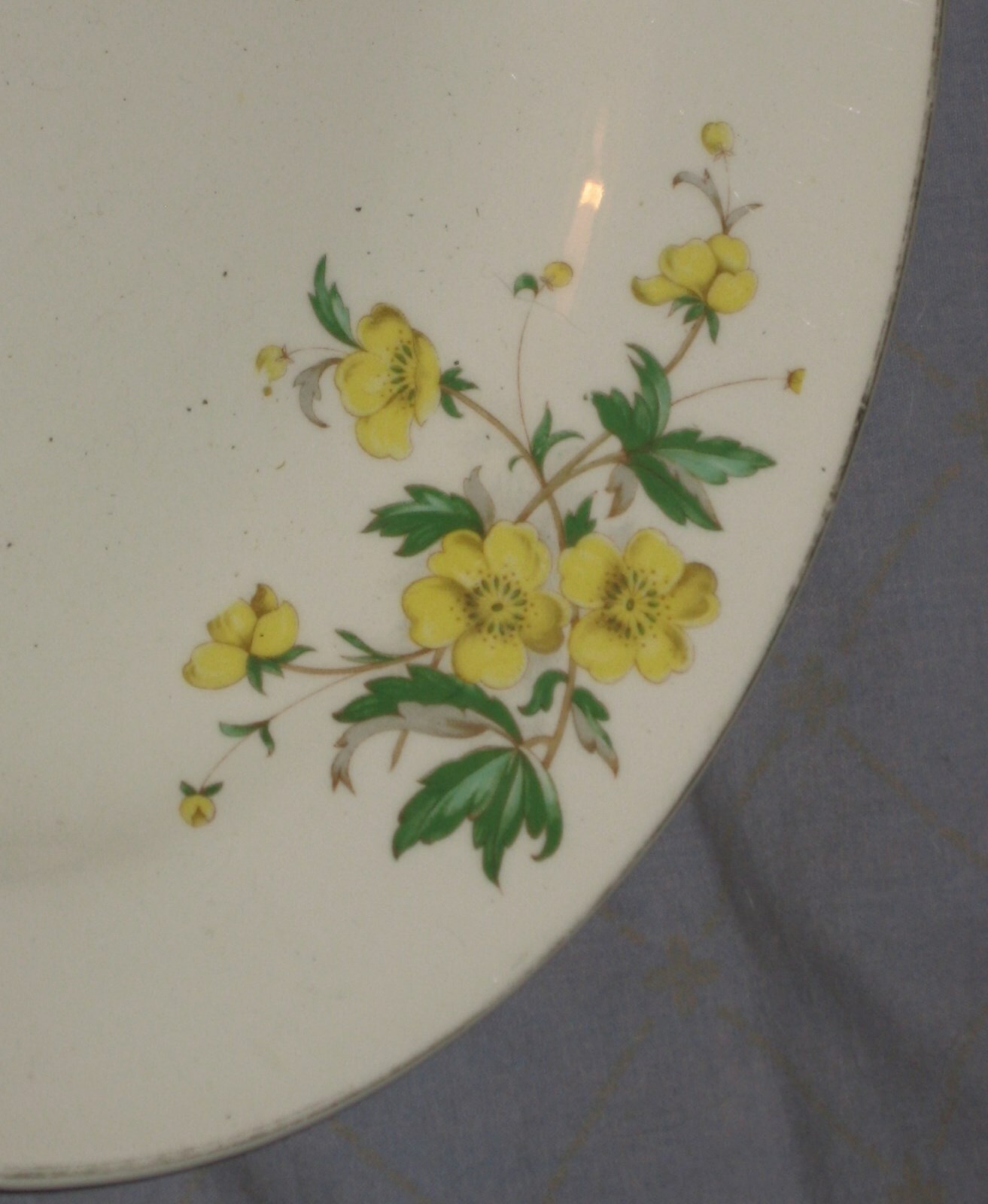 Vintage Edwin Knowles Buttercup fine china serving plater