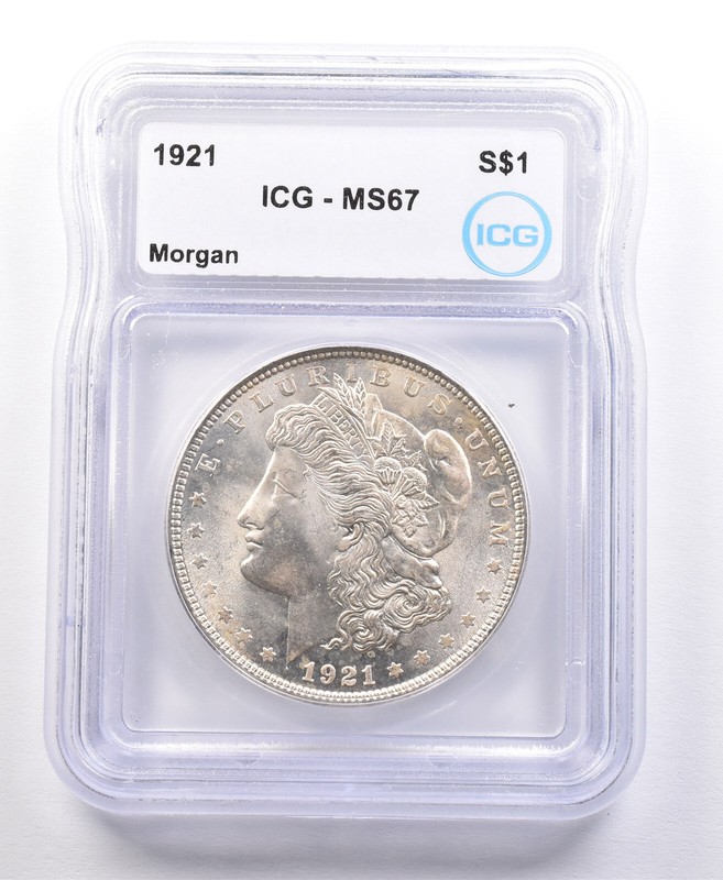 1921 Morgan Silver Dollar MS67 ICG *2088