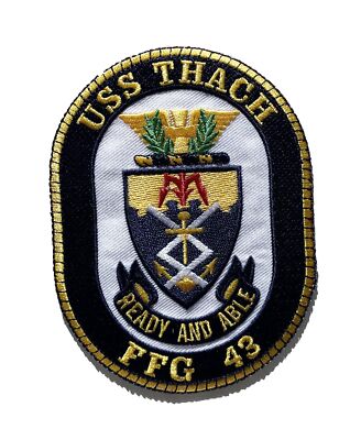 USS THACH FFG-43 Patch   Sew On