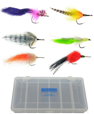 Redfish, Tarpon, Bass, Snook Fly Fishing Flies 6 flies Bronze Mullet Fly