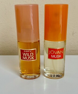 VINTAGE Coty JOVAN MUSK Wild Lot 2 Women Cologne Spray 1 fl oz  New York
