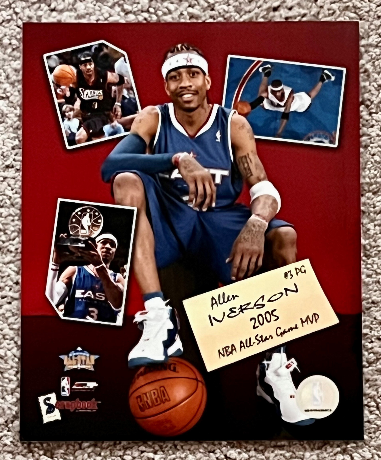 Allen Iverson Philadelphia 76ers 2005 All-Star MVP Unsigned