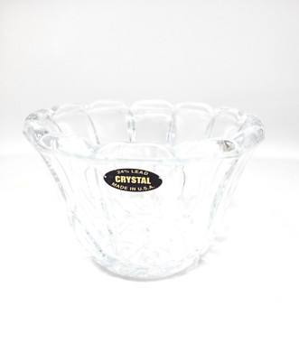Toscany Classic 24% Fine Lead Crystal Bowl 5'' Muirfield Series New