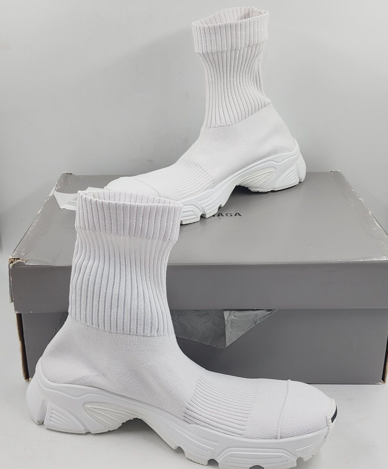 Balenciaga Speed 3.0 Knit High Top Sock Sneakers Women's 40