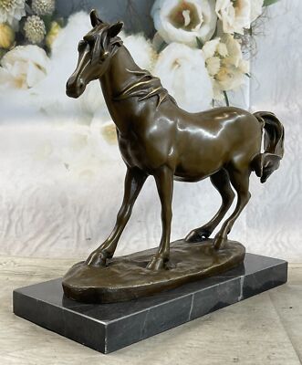 Arabian Horse Bronze Statue Sculpture PJ Mene Equestrian Stables Decor 10'' x 11''