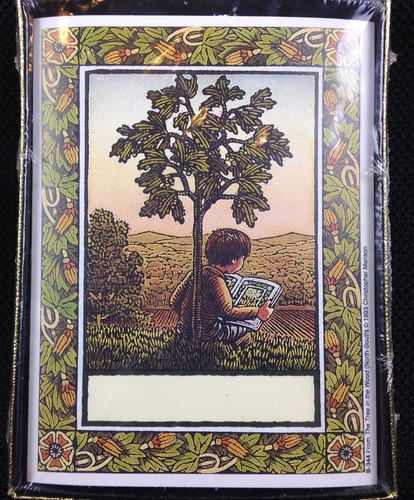 SEALED VINTAGE The Tree in the Wood Antioch Bookplates Christopher Manson Qty 30