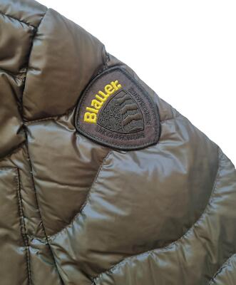 Pre-owned Blauer Men's Down Jacket 24wbluc03005 006355 Olive Green