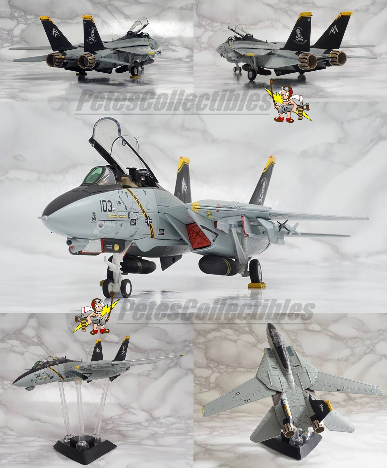 Calibre Wings CA721401 F-14B Tomcat Jolly Rogers USN VF-103 Calibre Wings CA721401 F-14B Tomcat Jolly Rogers USN VF-103