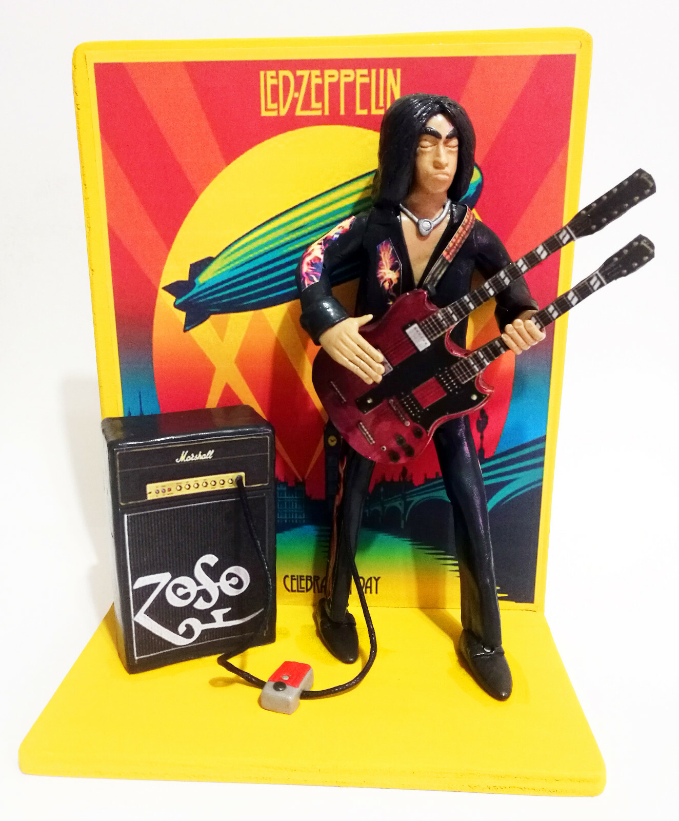 Statuetta - Figurine - Action Figure Jimmy Page of Led Statuetta - Figurine - Action Figure Jimmy Page of Led