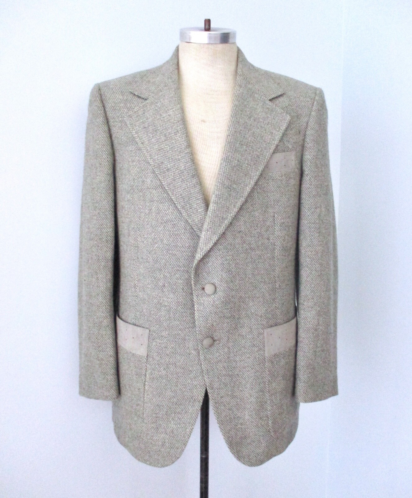 ジャケット・アウター 70's~80's Vintage EURO Tweed Coat Tweed Jacket 70S 38-40 Vintage Brown Old Clothes Men's #EB
