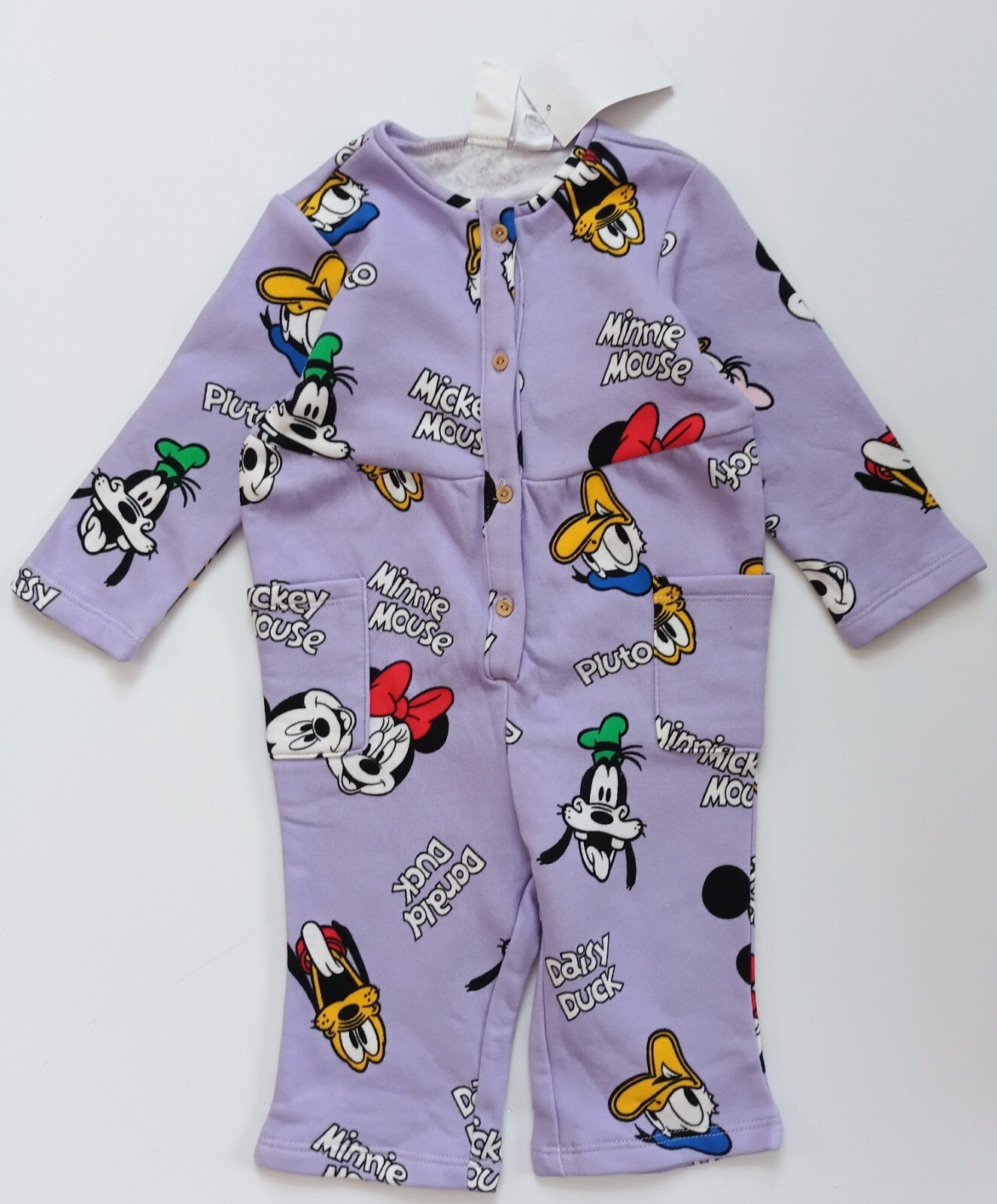 NWT H&M Baby Girl Light Purple Disney Minnie Mouse Patterned