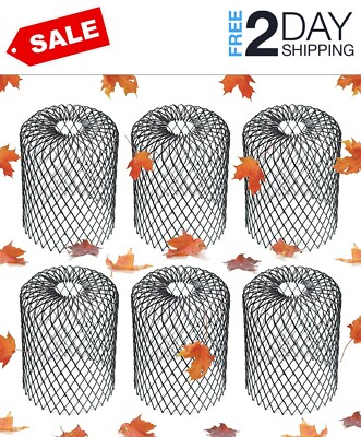 Gutter Guard (6 Pack) Leaf Filter Gutter Strainer & Downspout Guard -Better Than