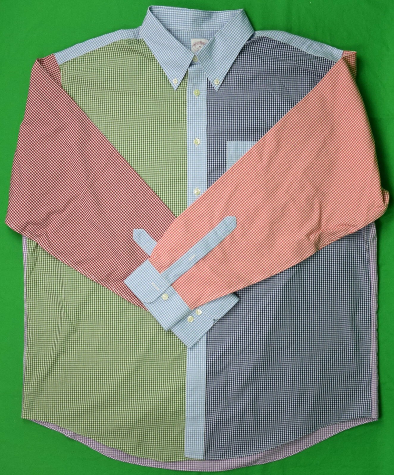 Brooks Brothers Fun Multi Gingham Check L/S BD Sport Shirt