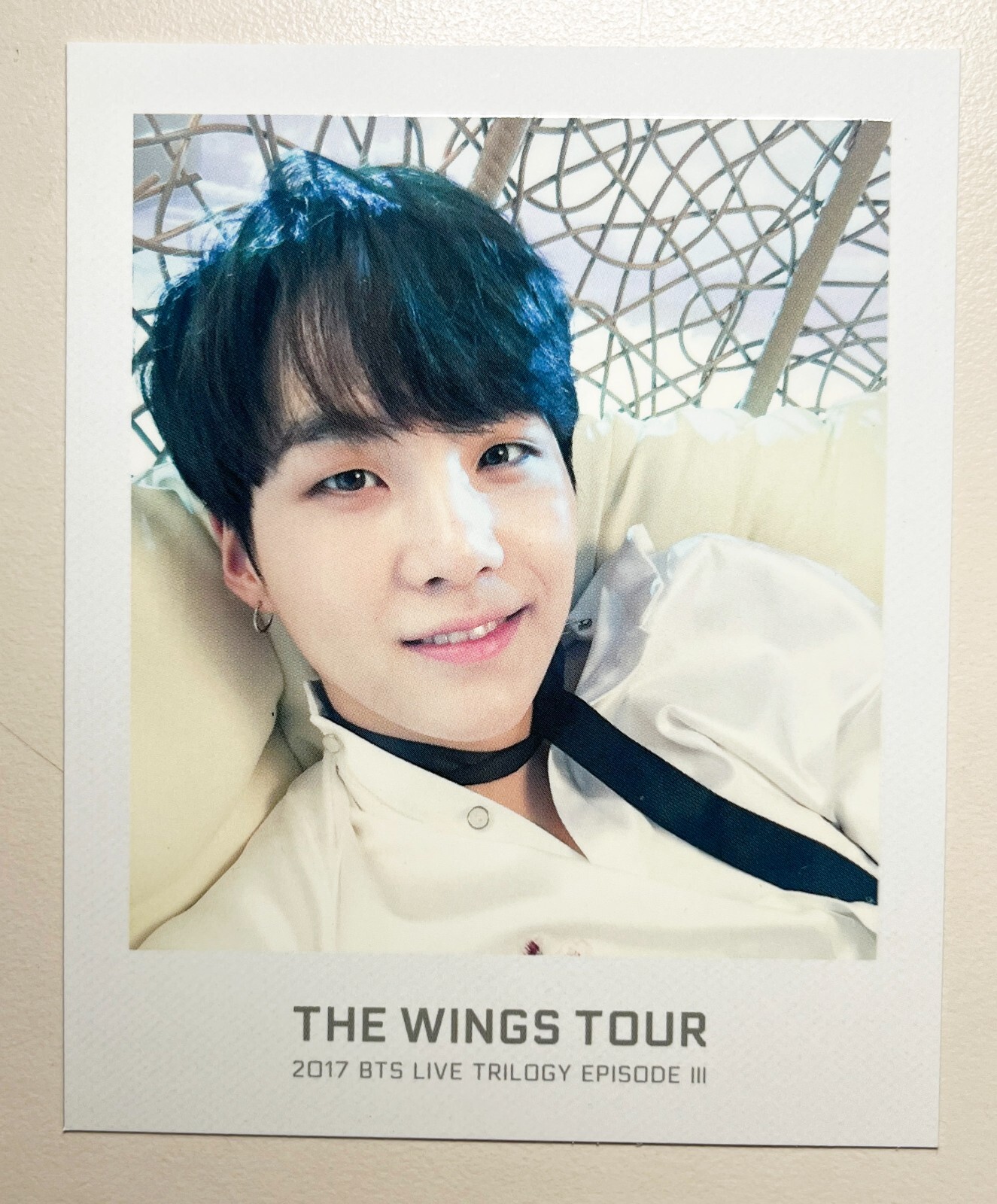 BTS WINGS TOUR IN SEOUL 2017 SUGA トレカ BTS 2017 THE WINGS TOUR Seoul Official Mini Photo Card Ver