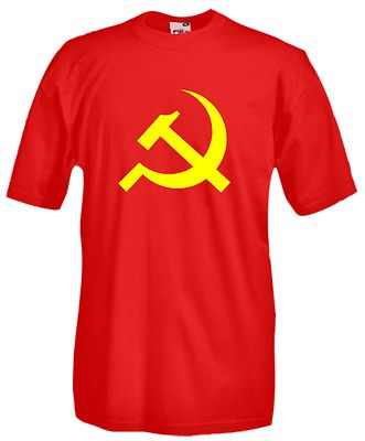 Maglia Falce Martello E14 Militant Soviet PCI Comunismo T-shirt cotone |  eBay