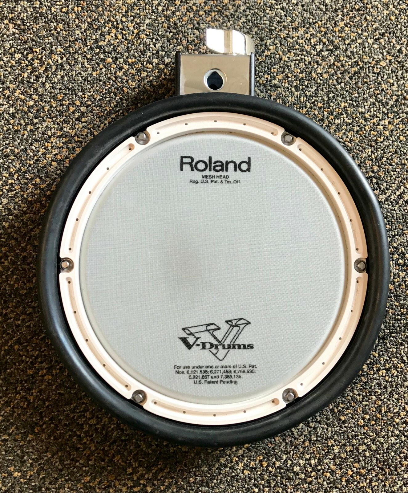 PDX-8 Vdrums Roland 2個セット Pair of Roland PDX-8 Mesh Pads with Mount Clamp and Cable