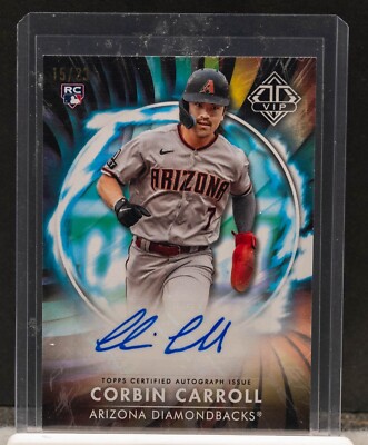 CORBIN CARROLL 2023 Topps Transcendent Collection VIP Party RC Rookie Auto 15/23