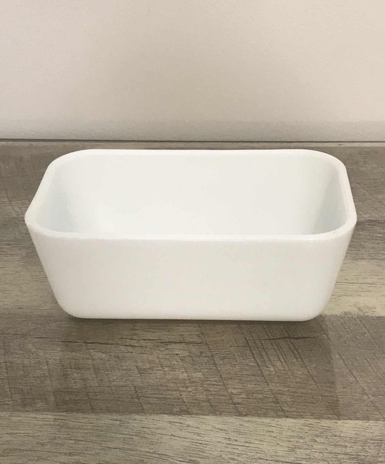 Vtg Pyrex 1 1/2 pt Amish butterprint turquoise rooster Refrigerator Dish no lid