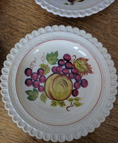 4 Adams ROYAL IVORY TITIAN WARE Fruit # 2629 Salad Dessert Plates 8
