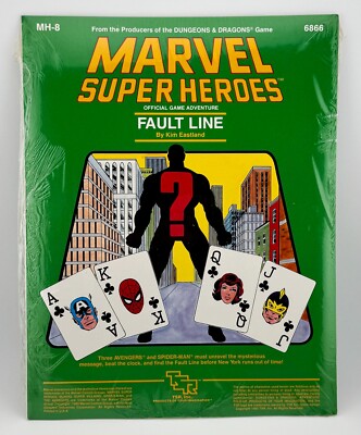 Marvel Super Heroes MH-8 Fault Line (In Original shrink!) TSR 1985 RPG