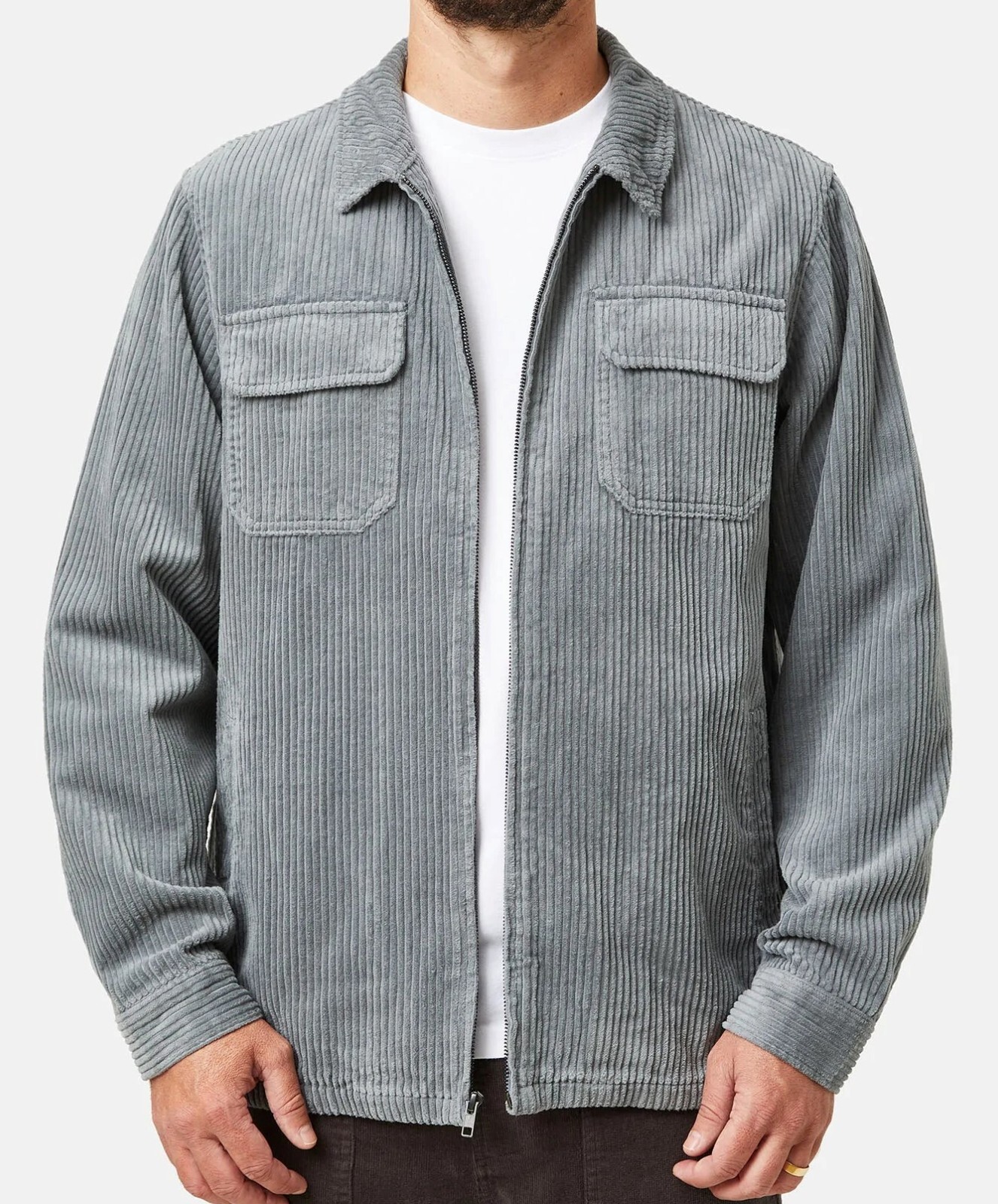 KATIN Men's KANE Corduroy Zip Jacket - STBL - Medium - NWT