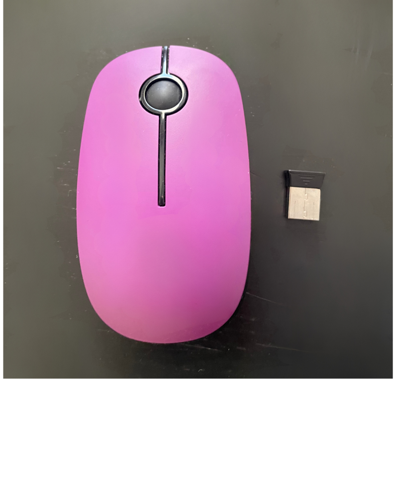 Jelly Comb Slim Dual Mode Bluetooth & 2.4GHZ Wireless Mouse, Purple
